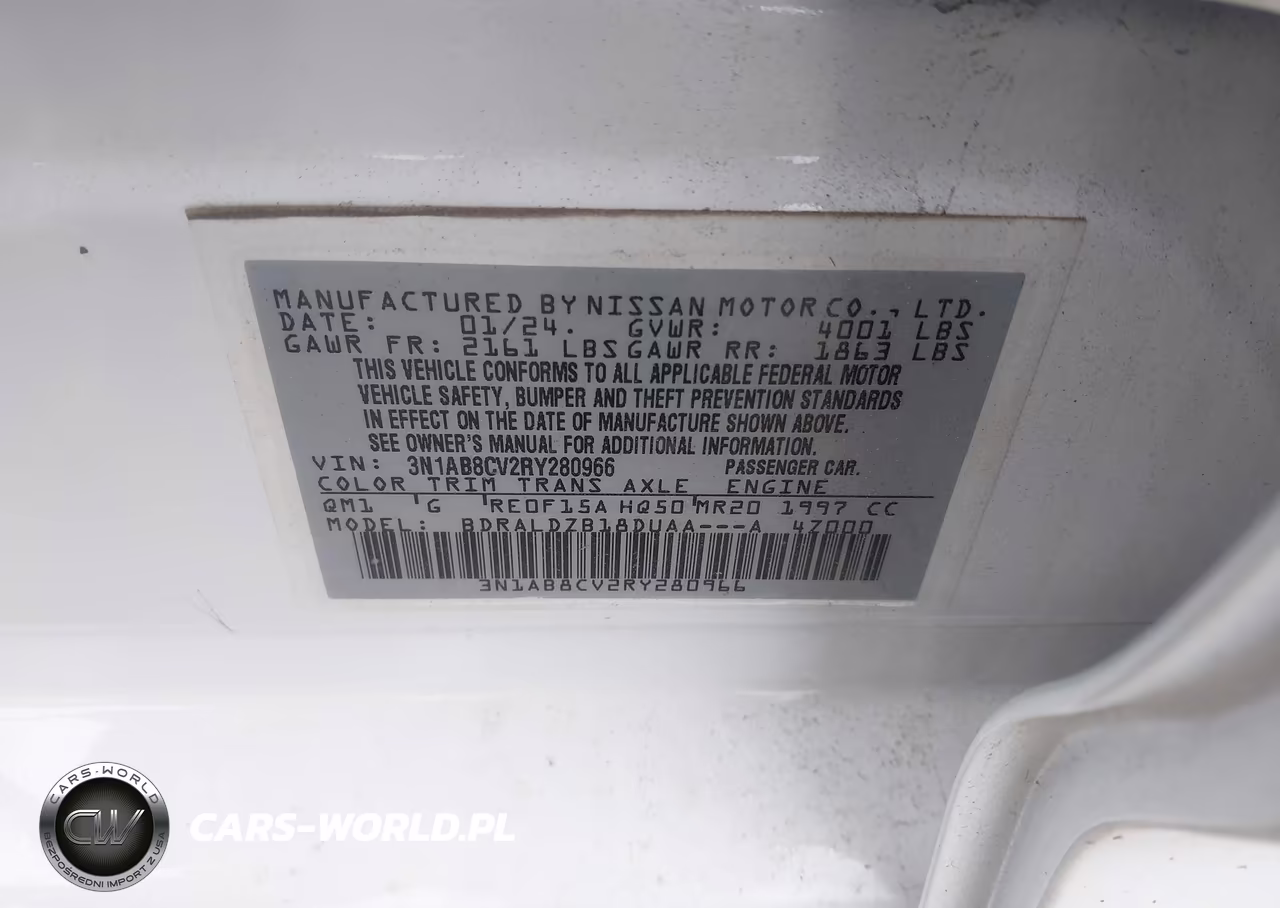 2024 Nissan Sentra Sv Xtronic Cvt VIN:3N1AB8CV2RY280966 - 9