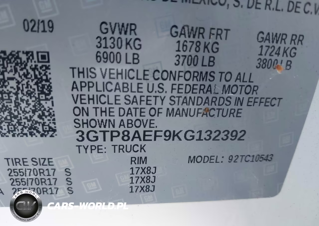 2019 GMC Sierra 1500 VIN:3GTP8AEF9KG132392 - 9