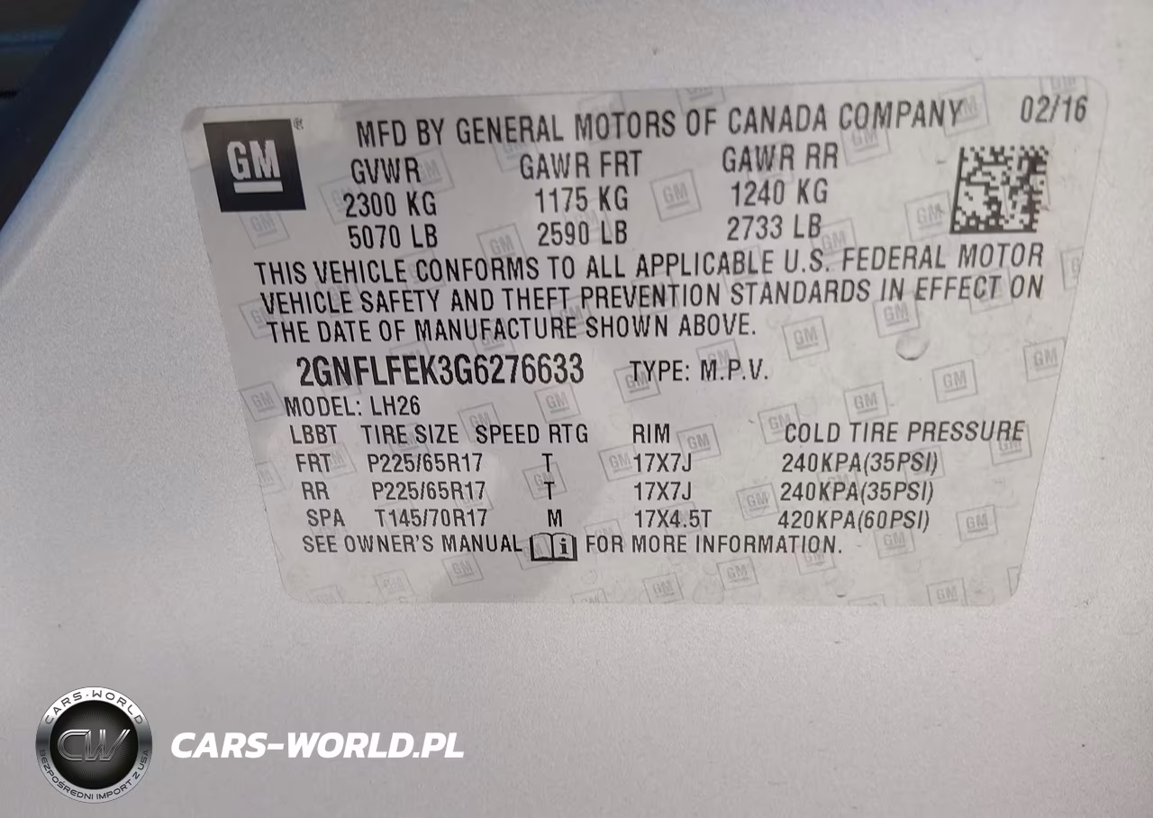 2016 Chevrolet Equinox Lt VIN:2GNFLFEK3G6276633 - 9