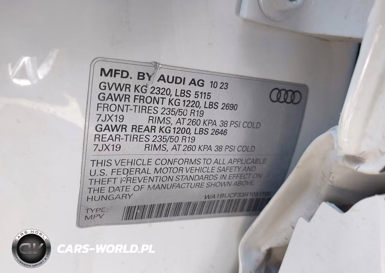 2024 Audi Q3 Premium Plus 40 Tfsi Quattro Tiptronic VIN:WA1BUCF33R1051185 - 9