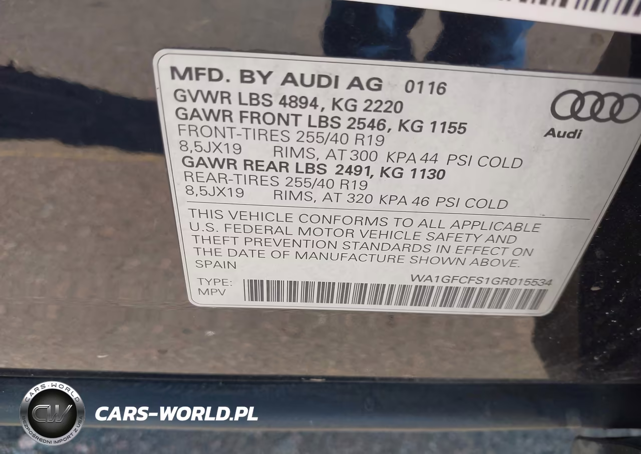 2016 Audi Q3 2.0T Premium Plus VIN:WA1GFCFS1GR015534 - 9