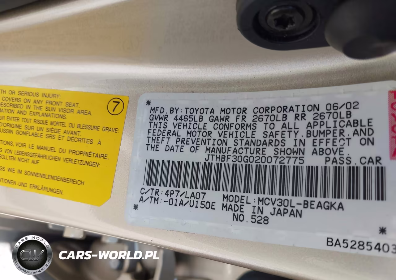 2002 Lexus Es 300 VIN:JTHBF30G020072775 - 9