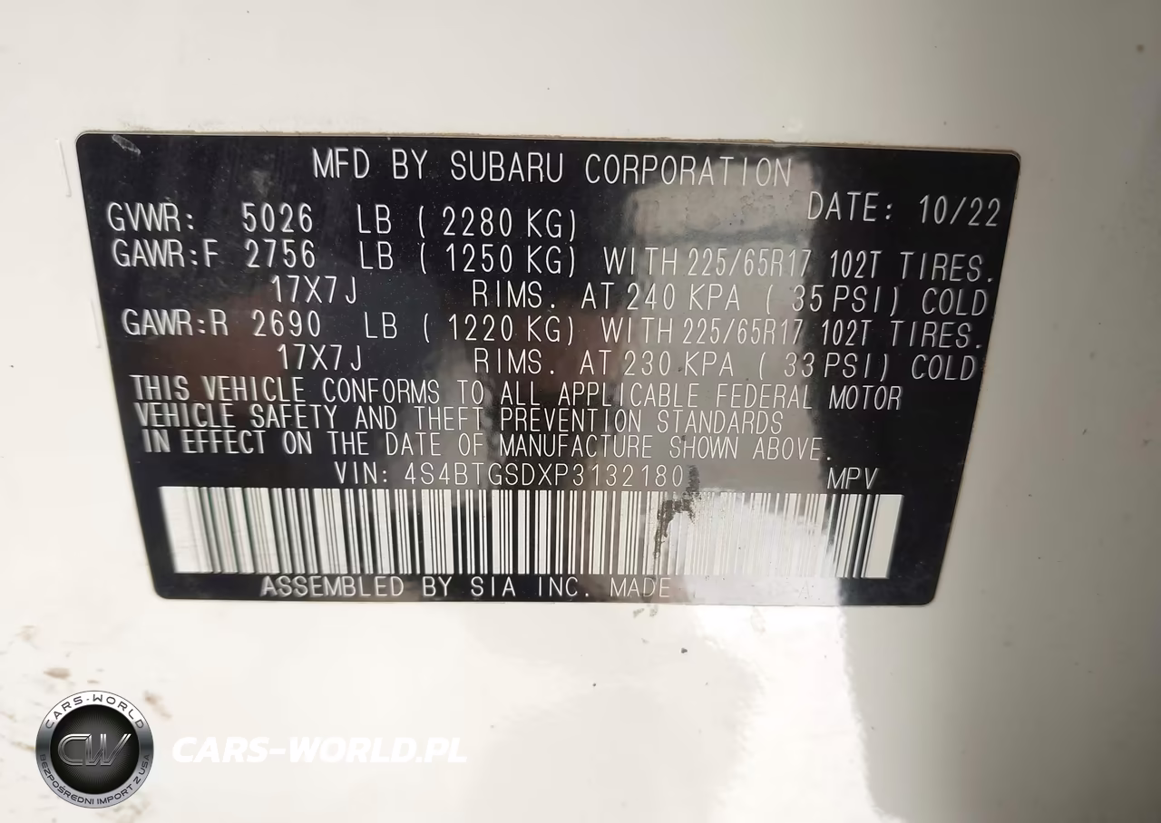 2023 Subaru Outback Wilderness VIN:4S4BTGSDXP3132180 - 9