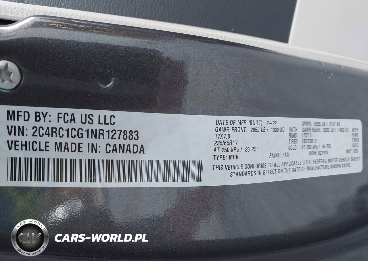 2022 Chrysler Voyager Lx VIN:2C4RC1CG1NR127883 - 9