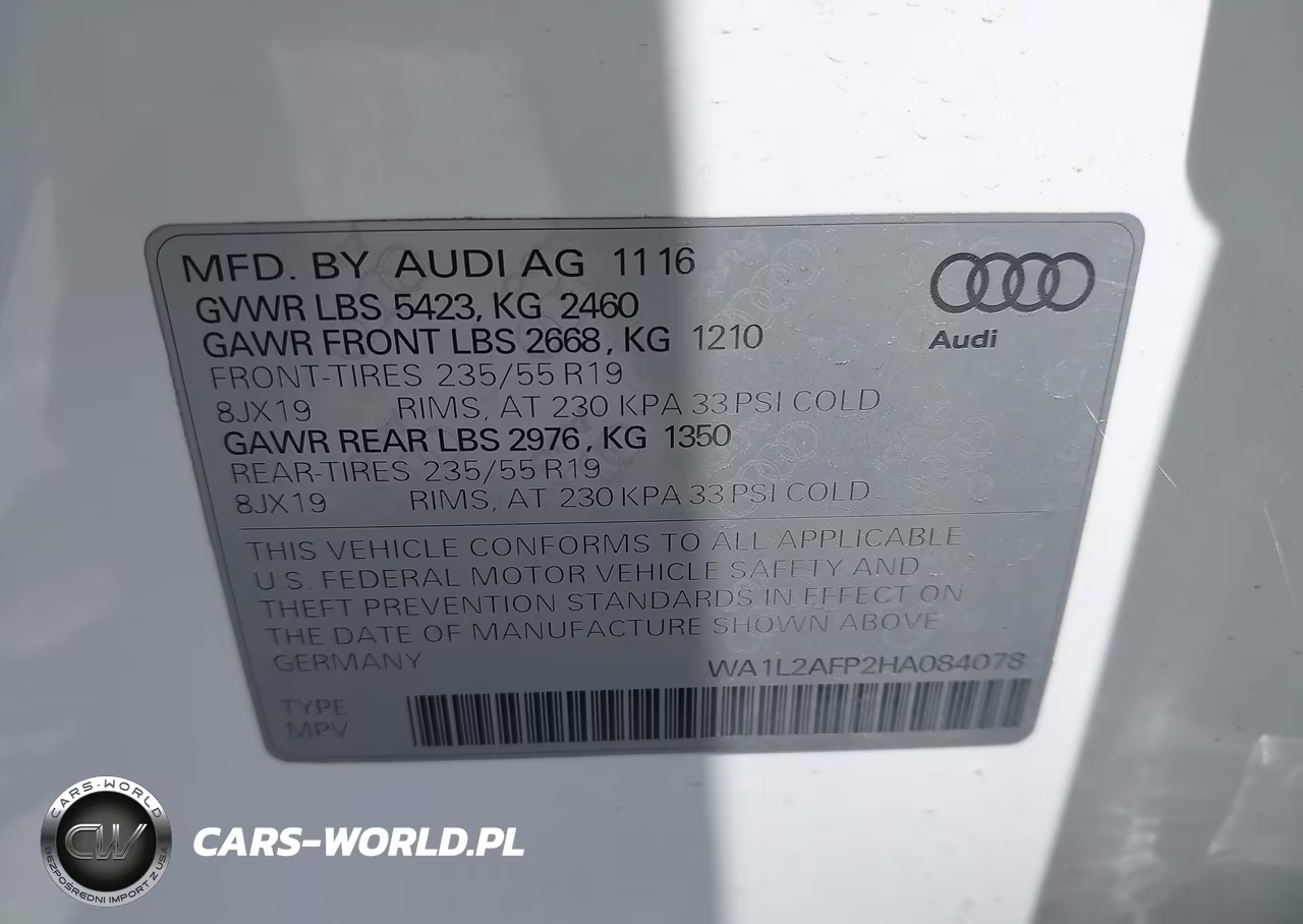 2017 Audi Q5 2.0T Premium VIN:WA1L2AFP2HA084078 - 9
