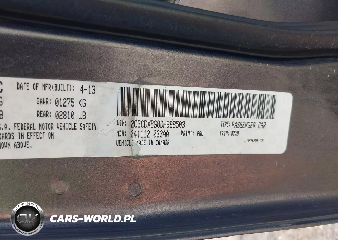 2013 Dodge Charger Se VIN:2C3CDXBG8DH688503 - 9