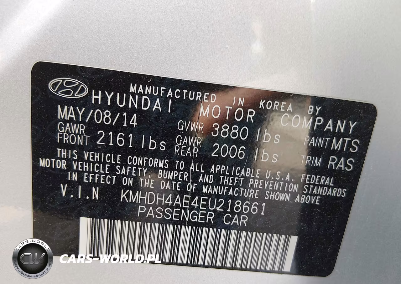 2014 Hyundai Elantra Se VIN:KMHDH4AE4EU218661 - 9