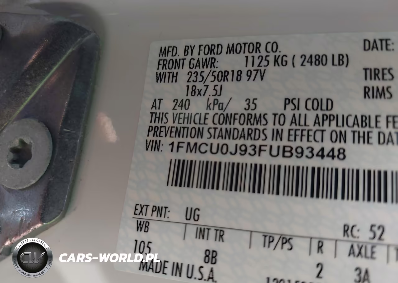 2015 Ford Escape Titanium VIN:1FMCU0J93FUB93448 - 9
