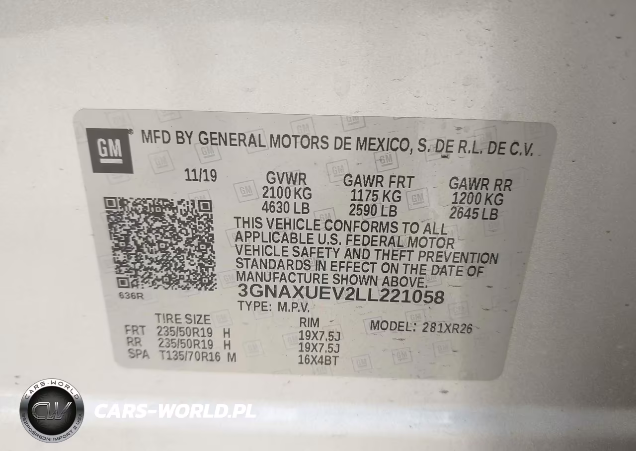 2020 Chevrolet Equinox Awd Lt 1.5L Turbo VIN:3GNAXUEV2LL221058 - 9