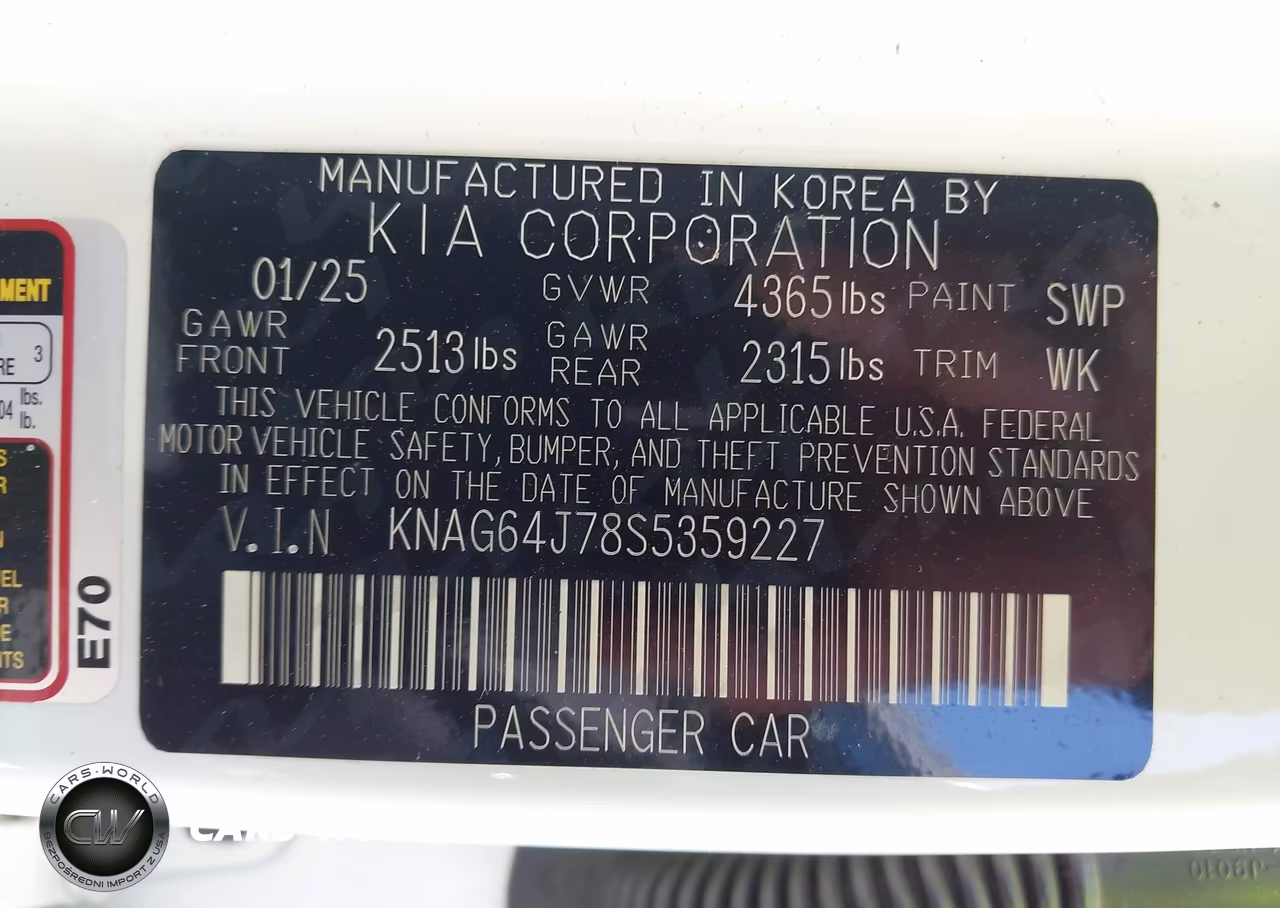 2025 Kia K5 Gt-Line VIN:KNAG64J78S5359227 - 9