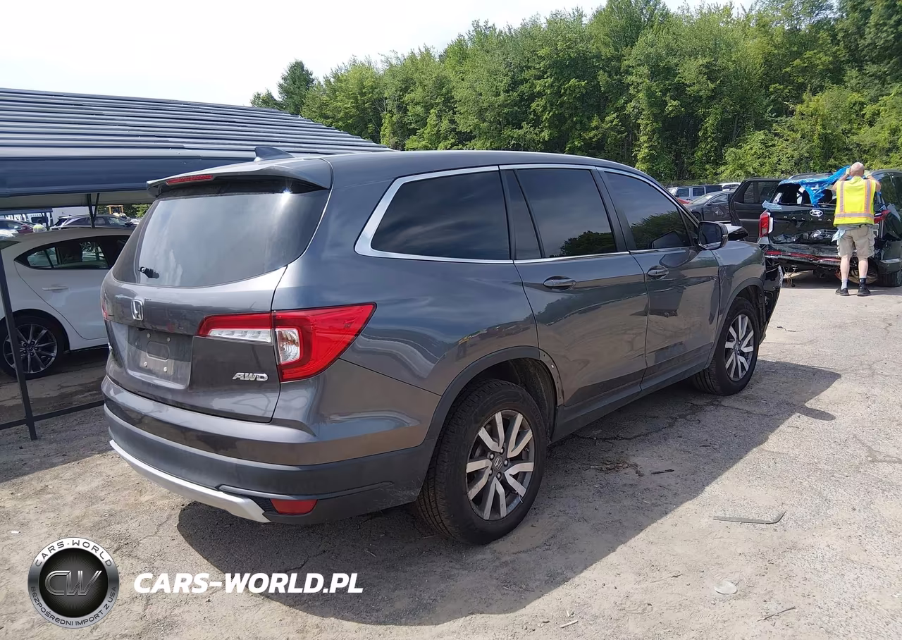 2020 Honda Pilot Awd Ex-L VIN:5FNYF6H51LB039268 - 4