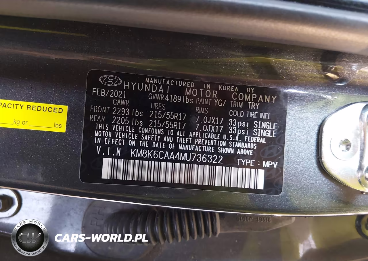 2021 Hyundai Kona Sel Plus VIN:KM8K6CAA4MU736322 - 9
