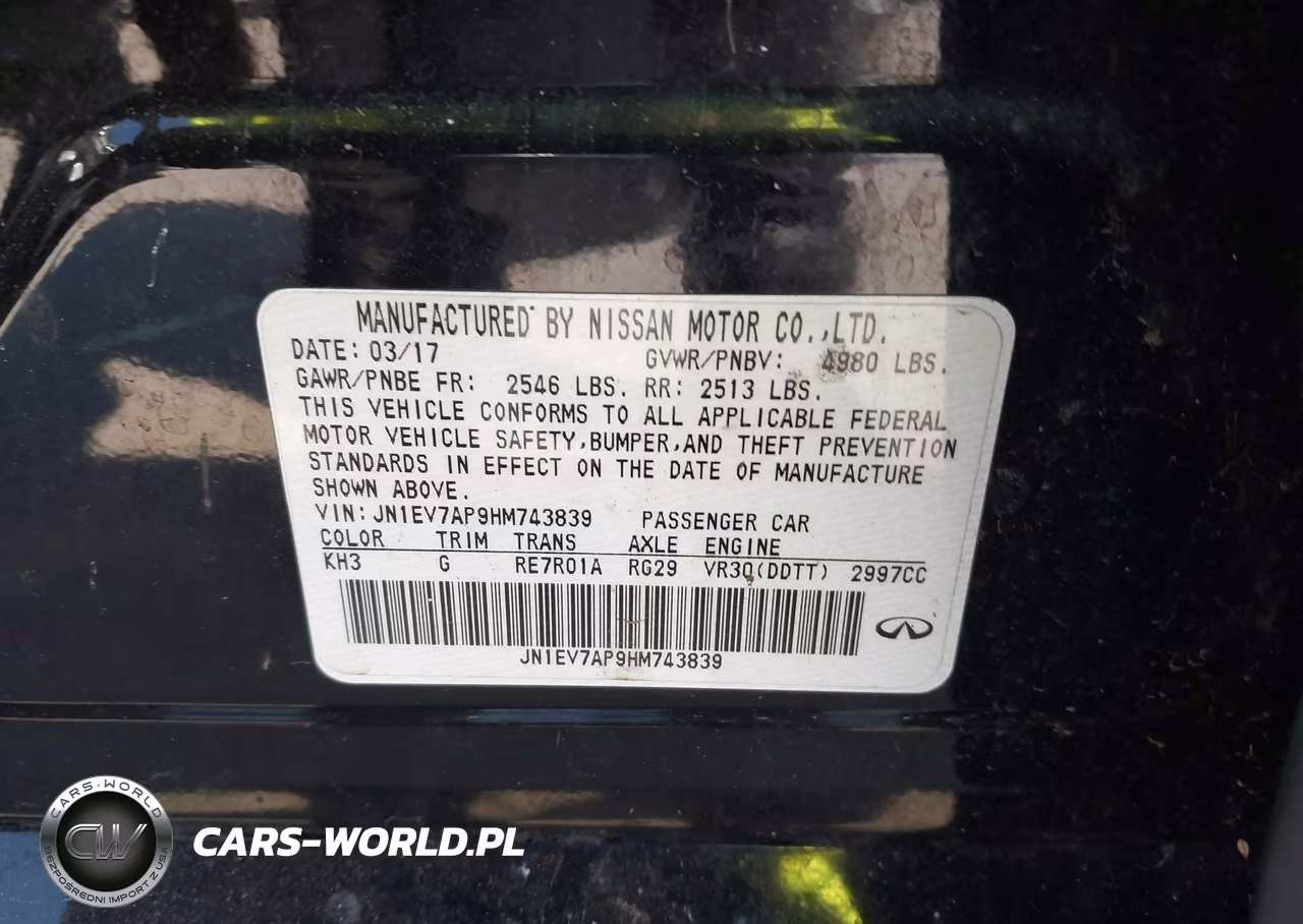 2017 Infiniti Q50 3.0T Premium VIN:JN1EV7AP9HM743839 - 9