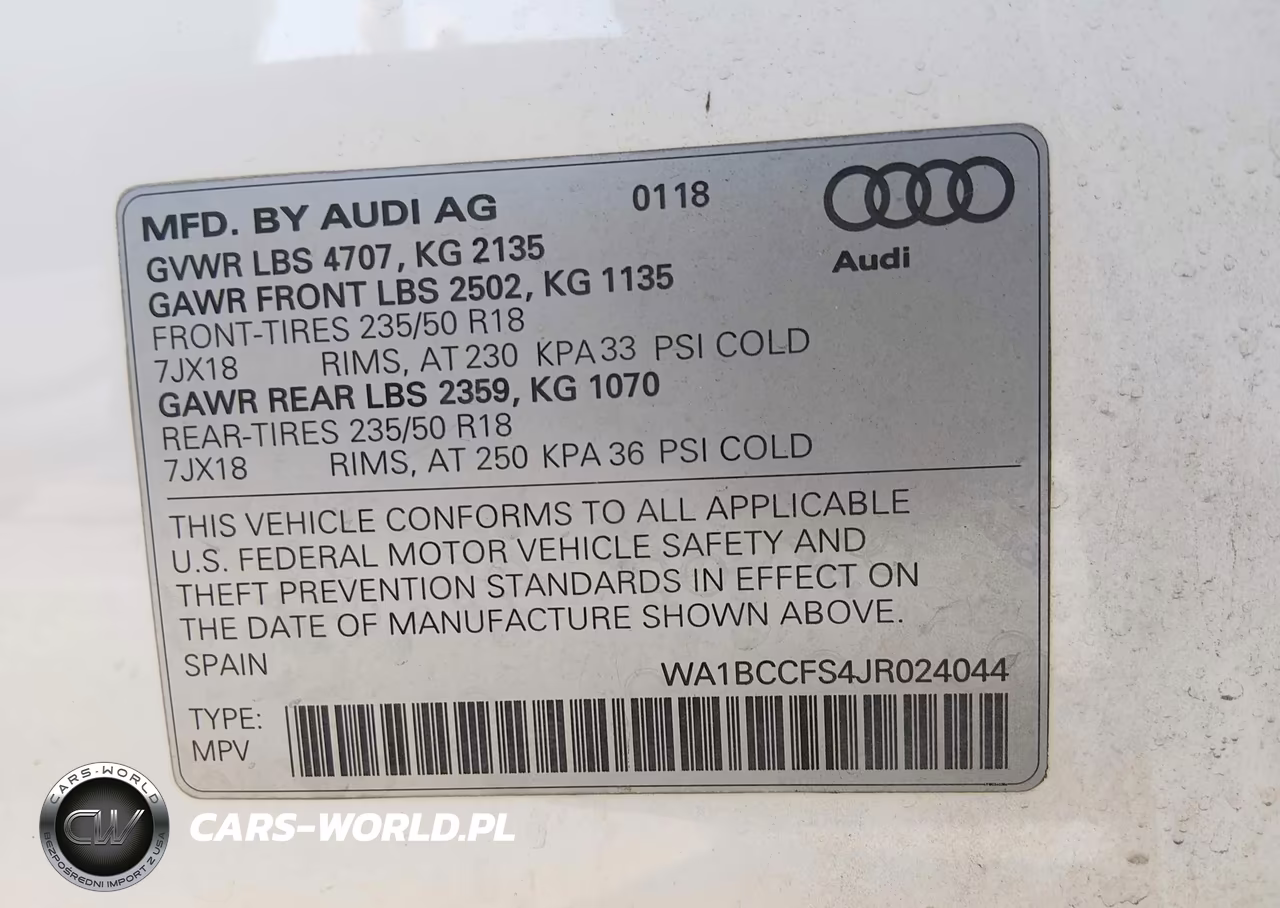 2018 Audi Q3 2.0T Premium-2.0T Sport Premium VIN:WA1BCCFS4JR024044 - 9