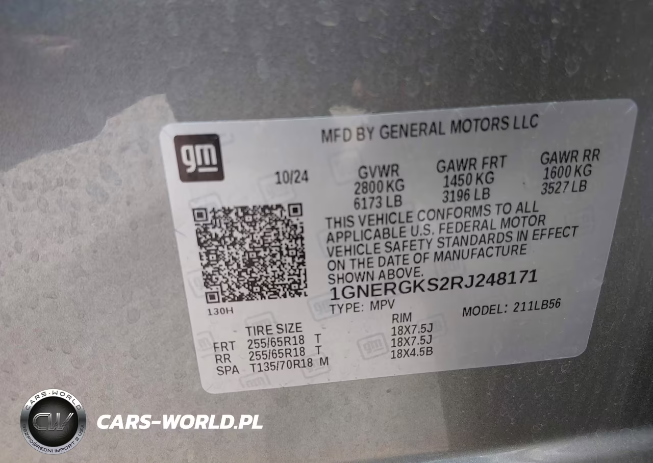2024 Chevrolet Traverse Fwd Lt VIN:1GNERGKS2RJ248171 - 9