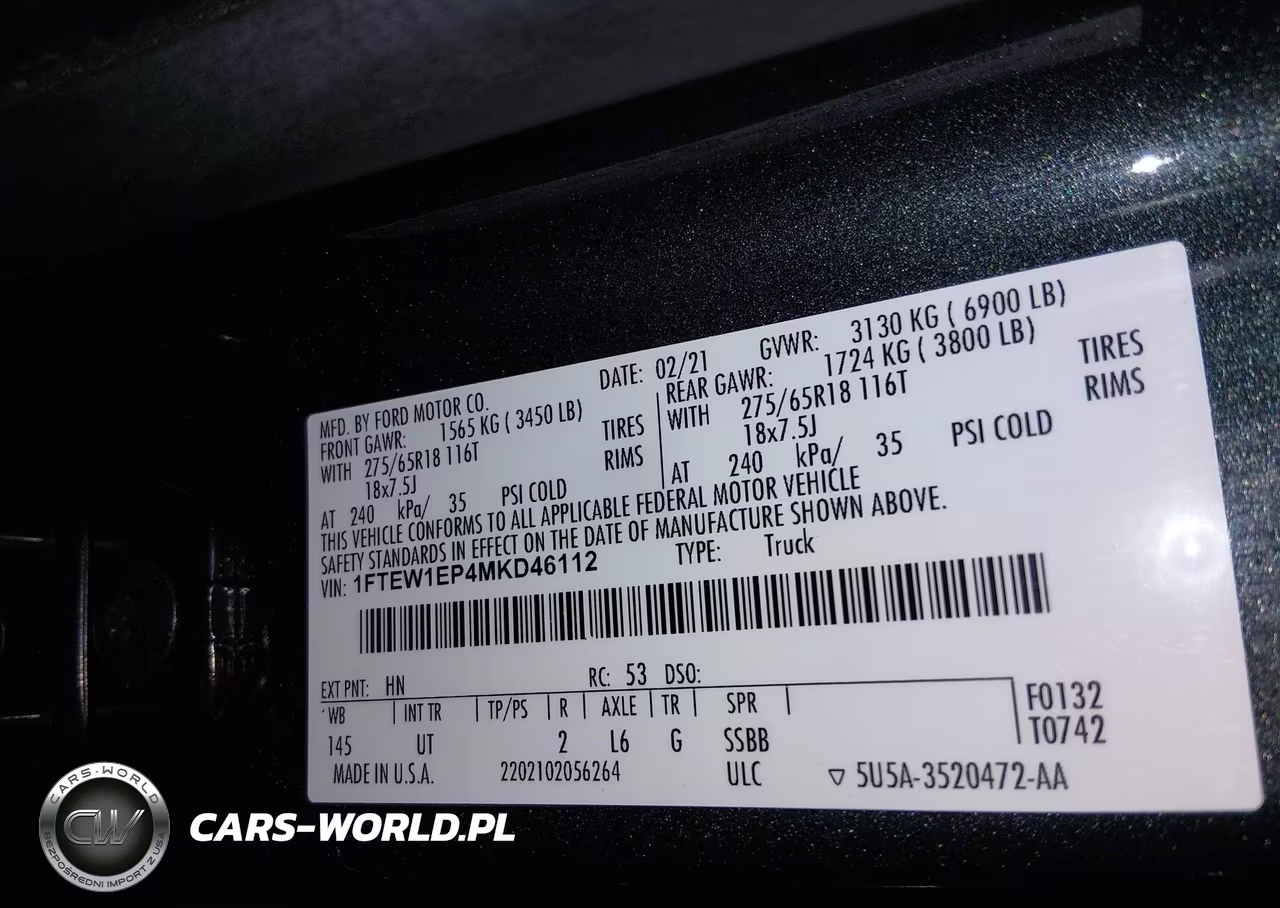 2021 Ford F-150 Xlt VIN:1FTEW1EP4MKD46112 - 9