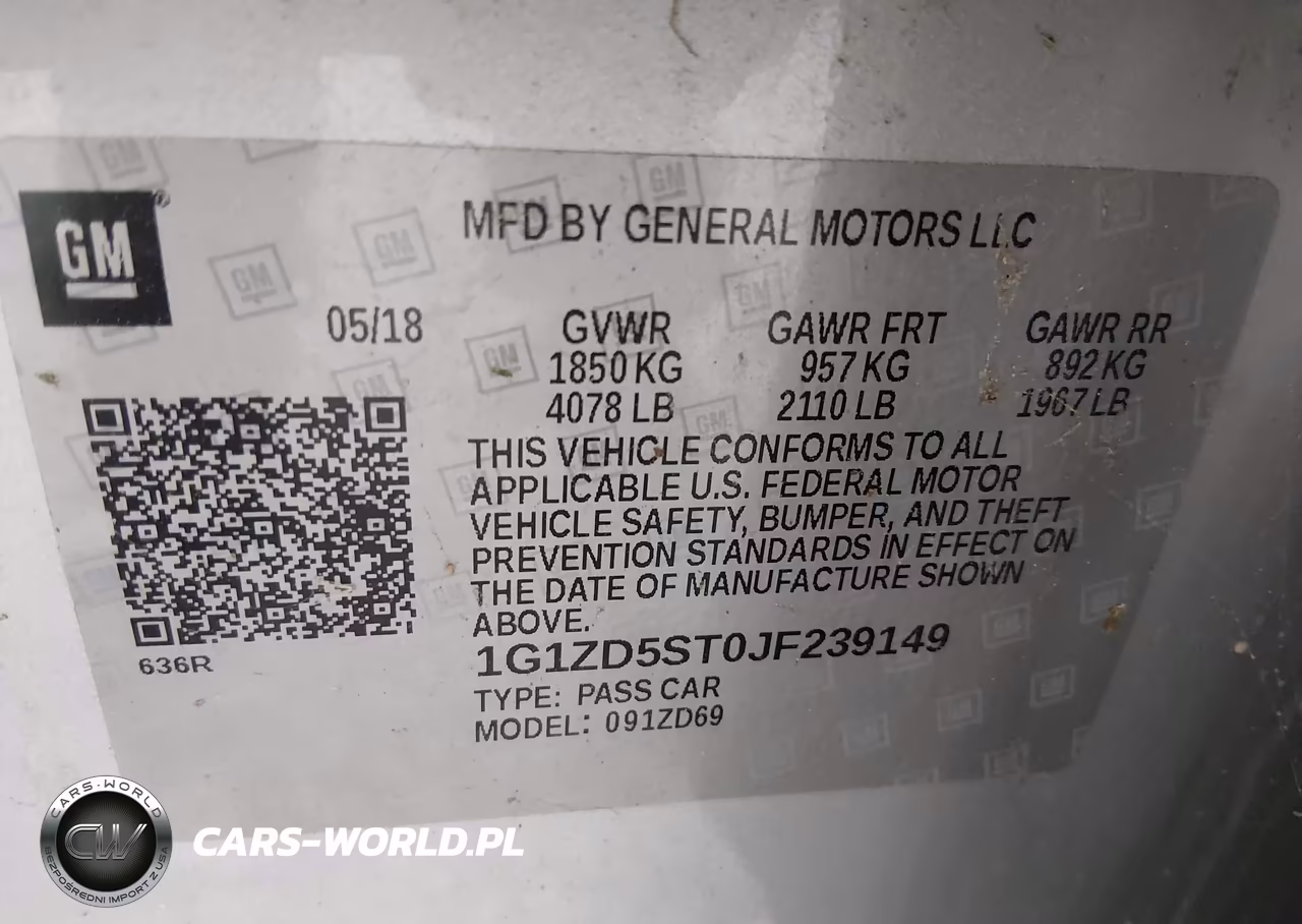2018 Chevrolet Malibu Lt VIN:1G1ZD5ST0JF239149 - 9