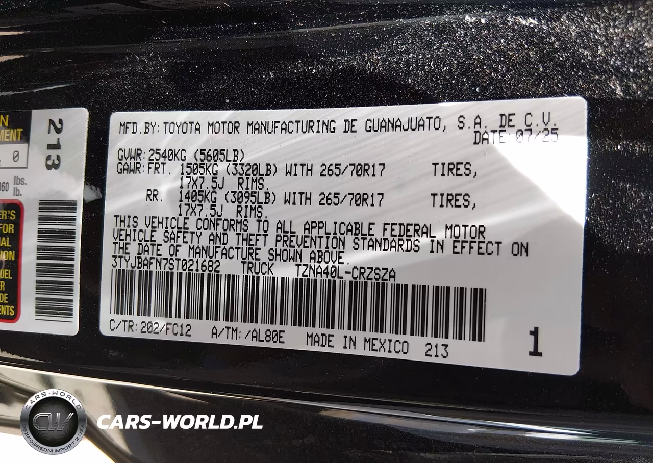 2025 Toyota Tacoma Trd Prerunner VIN:3TYJBAFN7ST021682 - 9