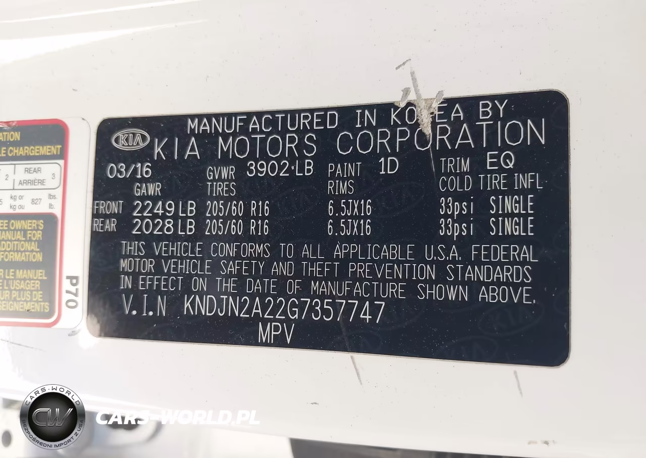 2016 Kia Soul VIN:KNDJN2A22G7357747 - 9