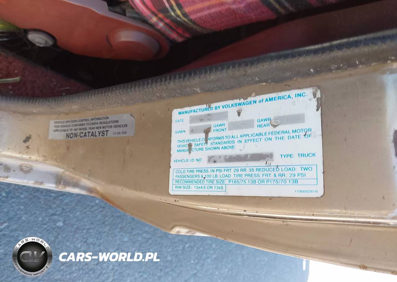 1981 Volkswagen Rabbit Truck VIN:1V1LG017XBV191553 - 9