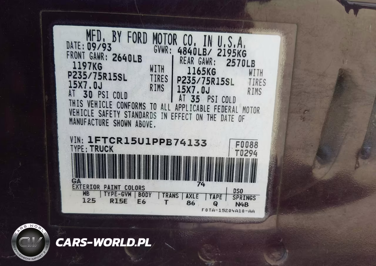 1993 Ford Ranger Super Cab VIN:1FTCR15U1PPB74133 - 9