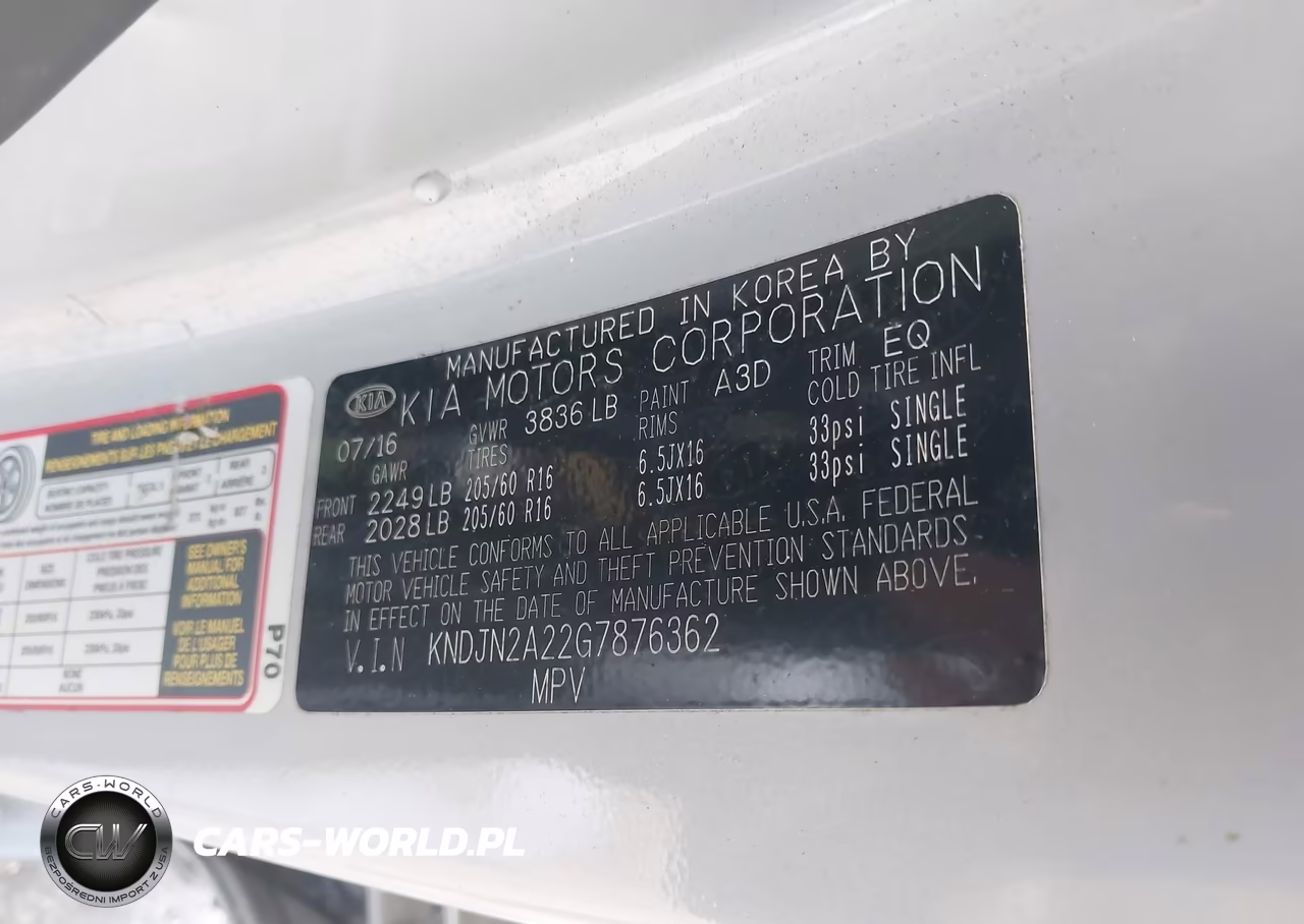2016 Kia Soul VIN:KNDJN2A22G7876362 - 9