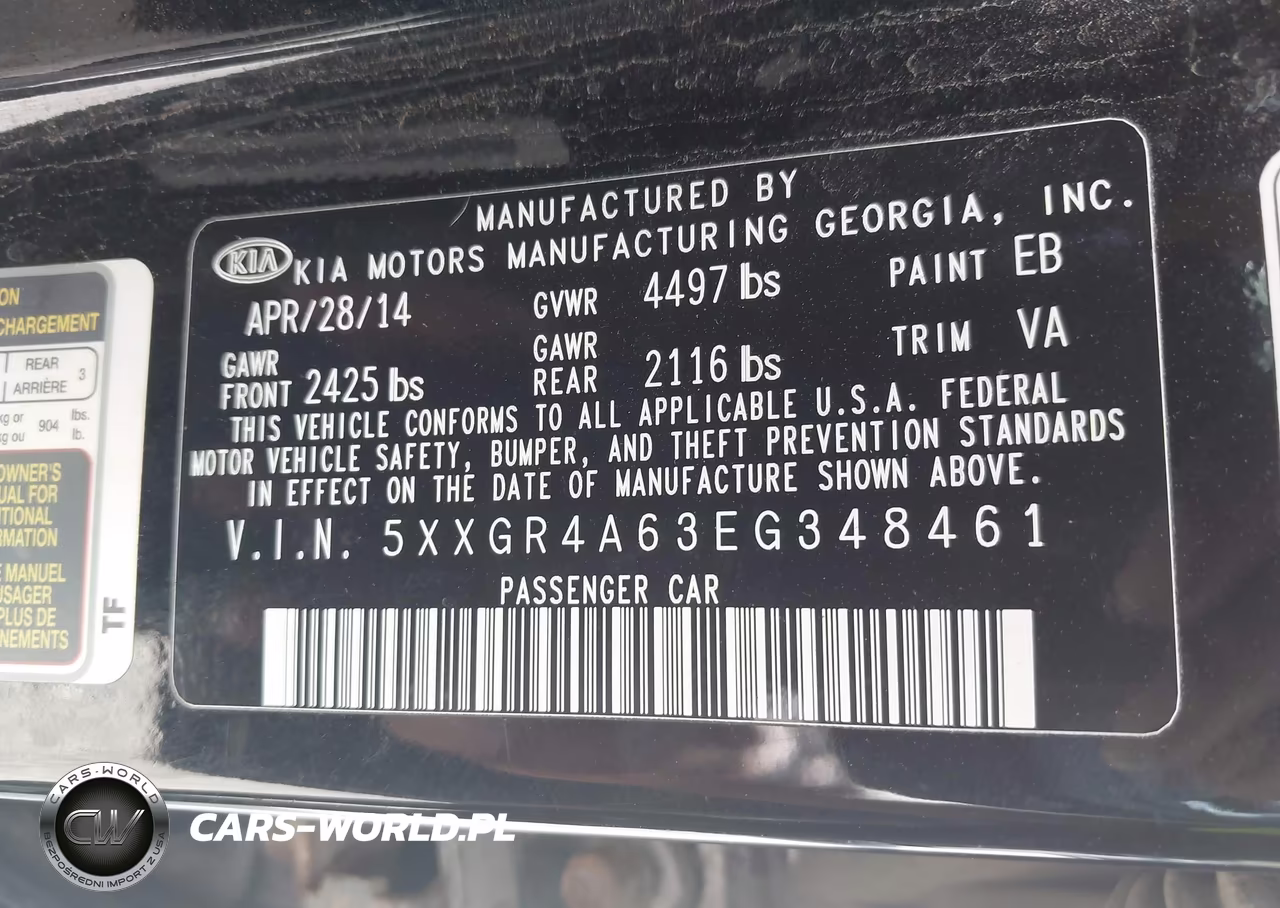 2014 Kia Optima Sxl Turbo VIN:5XXGR4A63EG348461 - 9