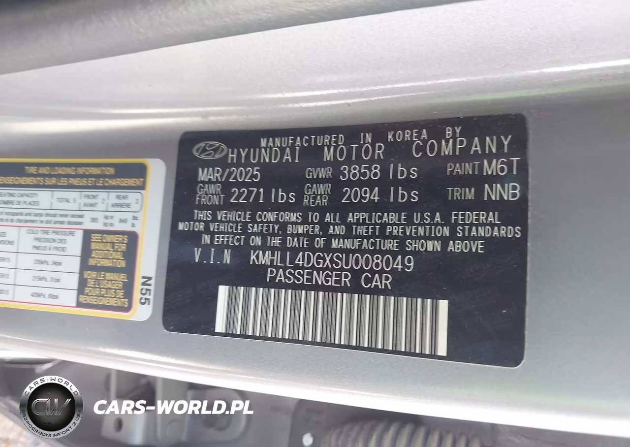 2025 Hyundai Elantra Se VIN:KMHLL4DGXSU008049 - 9