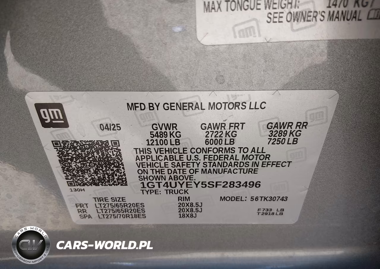 2025 GMC Sierra 3500Hd 4Wd Standard Bed Denali Ultimate VIN:1GT4UYEY5SF283496 - 8