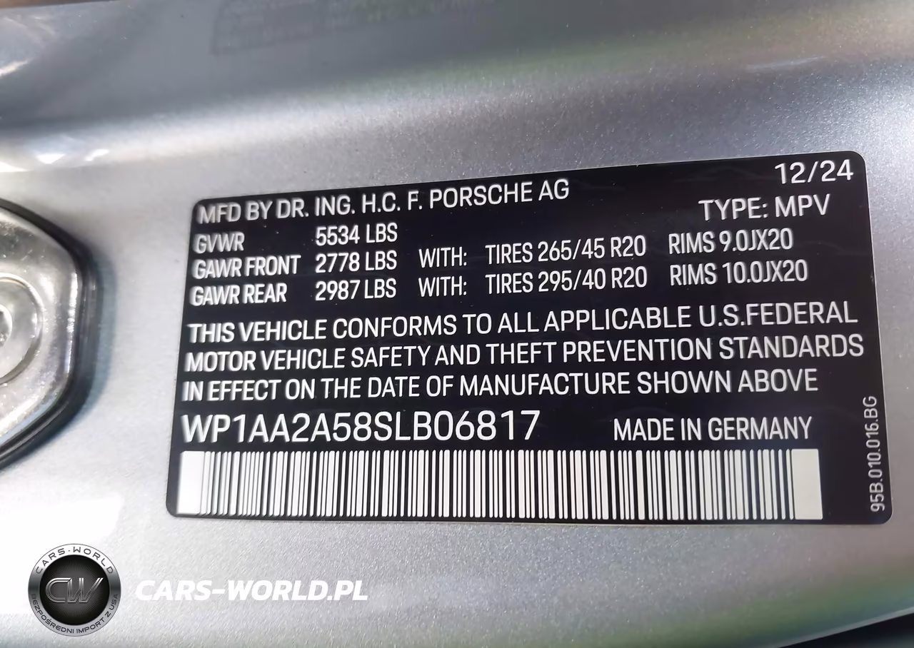 2025 Porsche Macan T VIN:WP1AA2A58SLB06817 - 9