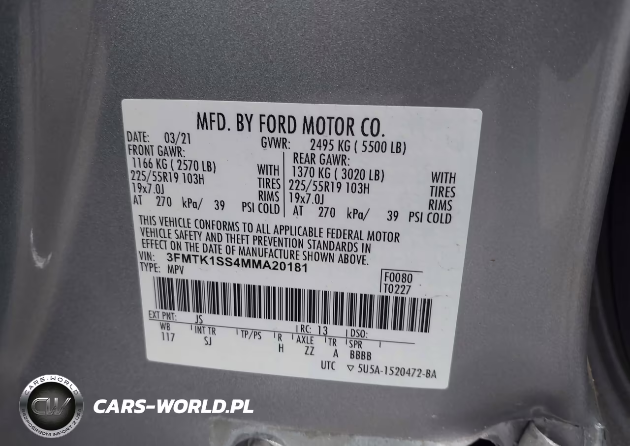 2021 Ford Mustang Mach-E Select VIN:3FMTK1SS4MMA20181 - 9