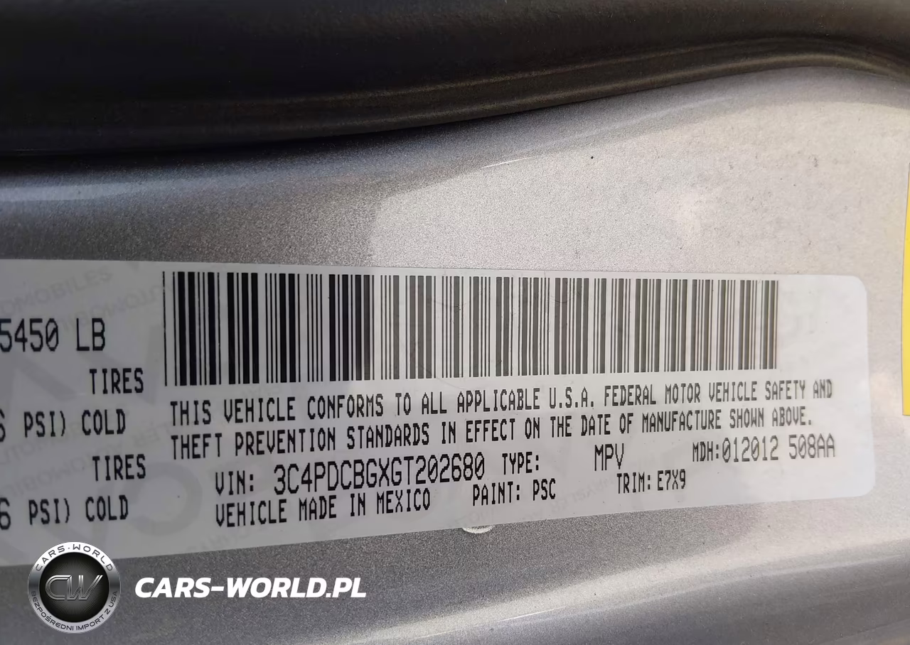 2016 Dodge Journey VIN:3C4TDCBGXGT202680 - 9