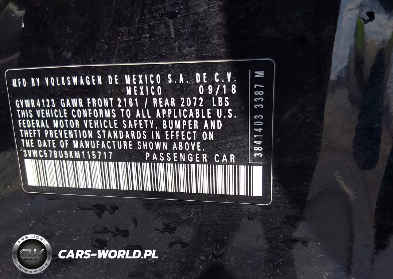 2019 Volkswagen Jetta 1.4T R-Line-1.4T S-1.4T Se VIN:3VWC57BU9KM115717 - 9