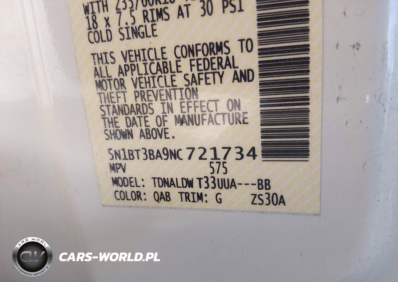 2022 Nissan Rogue Sv Fwd VIN:5N1BT3BA9NC721734 - 9