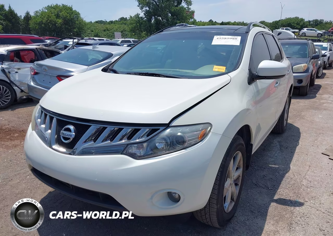 2009 Nissan Murano Sl VIN:JN8AZ18U19W100808 - 2