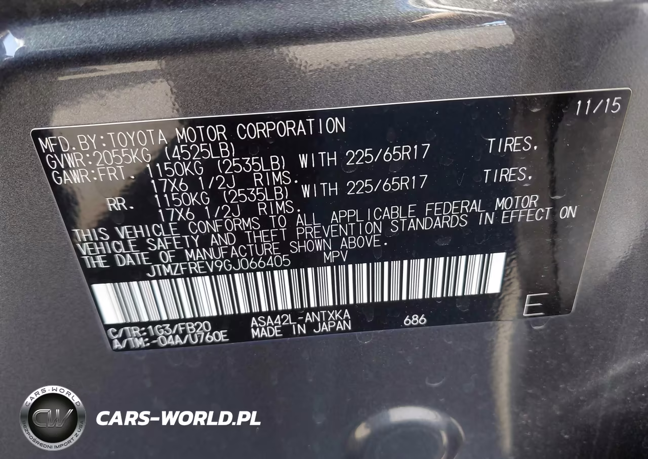 2016 Toyota Rav4 Le VIN:JTMZFREV9GJ066405 - 9