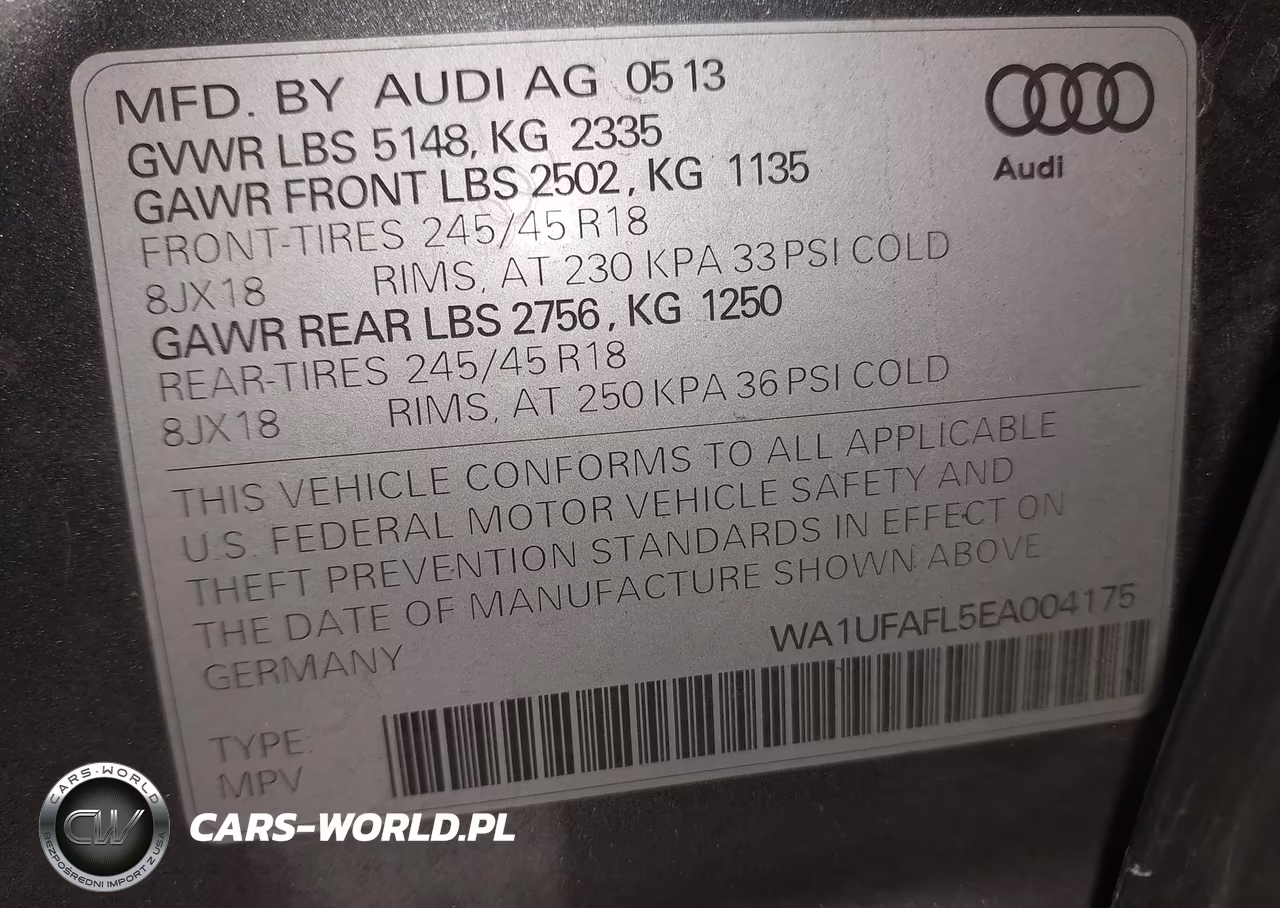 2014 Audi Allroad 2.0T Premium VIN:WA1UFAFL5EA004175 - 9