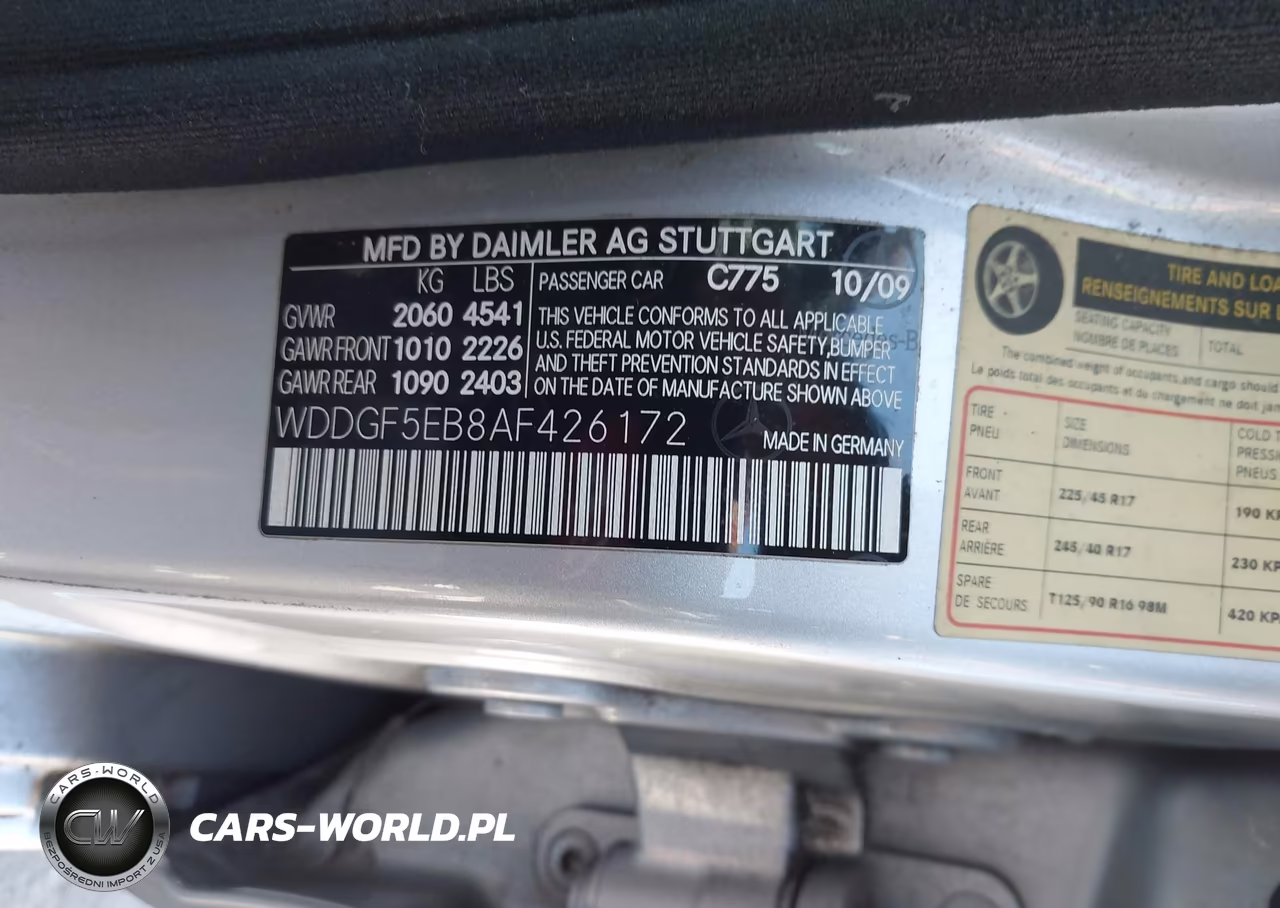 2010 Mercedes-Benz C 300 Luxury-Sport VIN:WDDGF5EB8AF426172 - 9