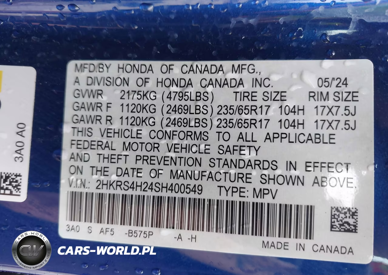 2025 Honda Cr-V Lx Awd VIN:2HKRS4H24SH400549 - 9