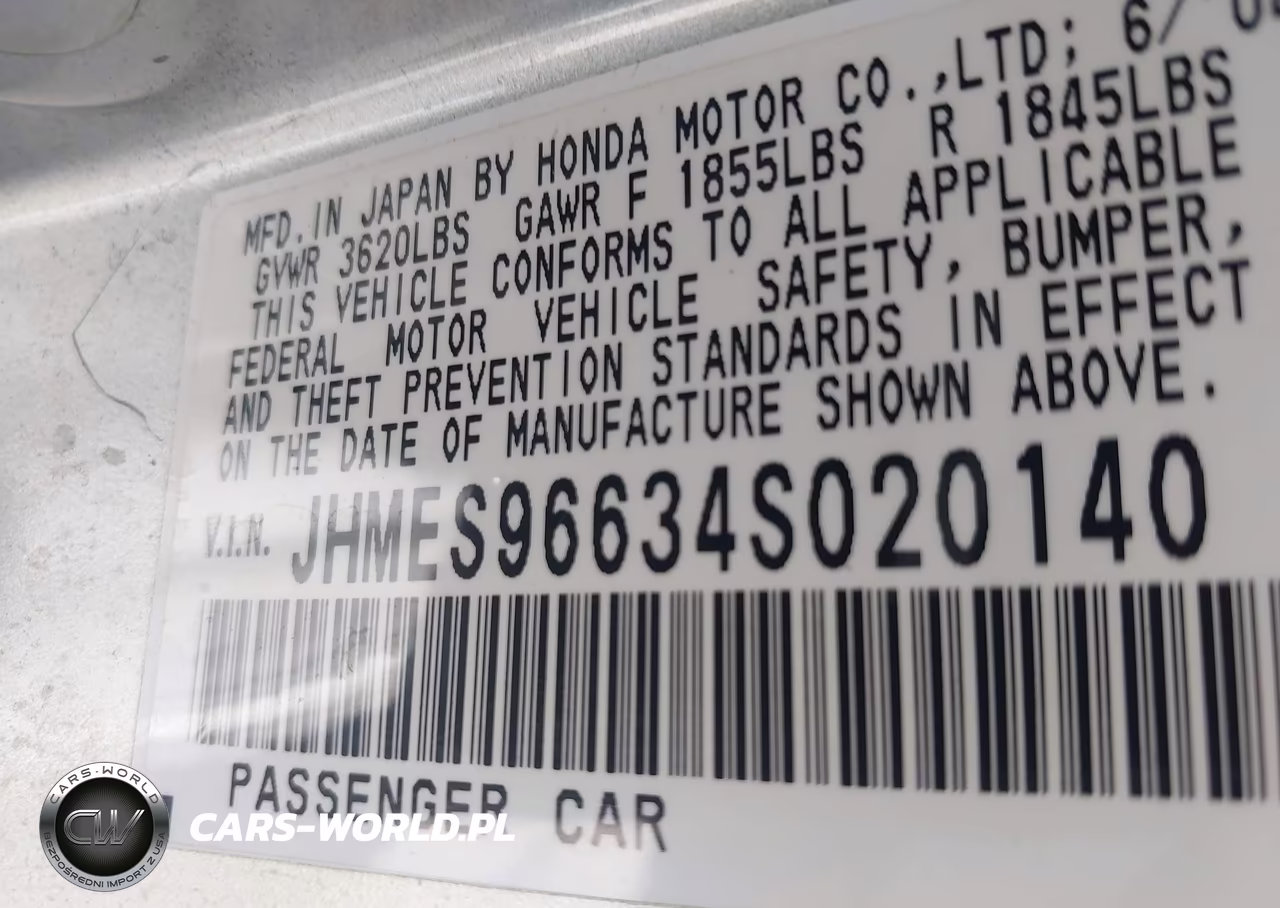 2004 Honda Civic Hybrid VIN:JHMES96634S020140 - 9