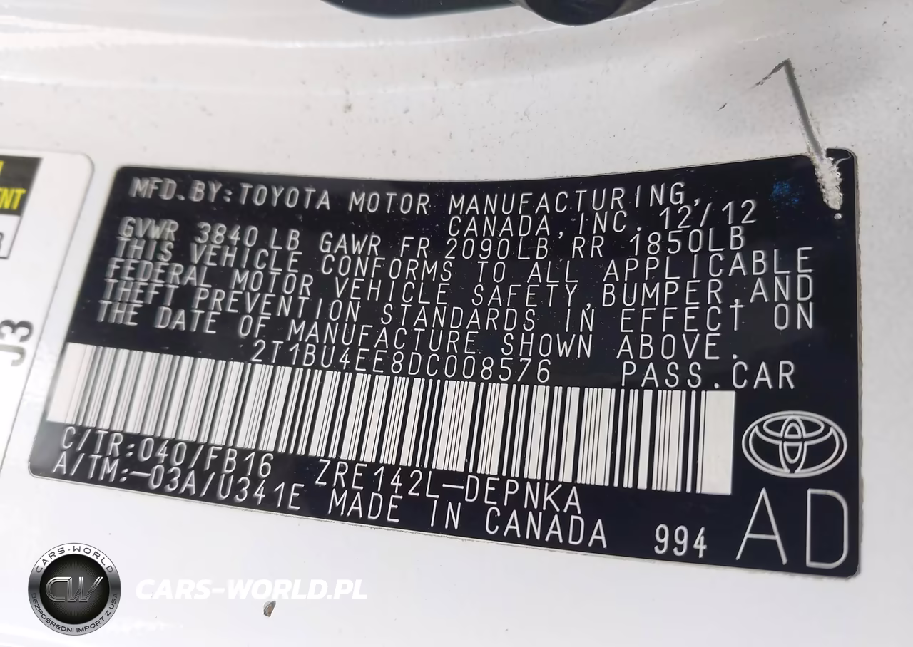 2013 Toyota Corolla Le VIN:2T1BU4EE8DC008576 - 9