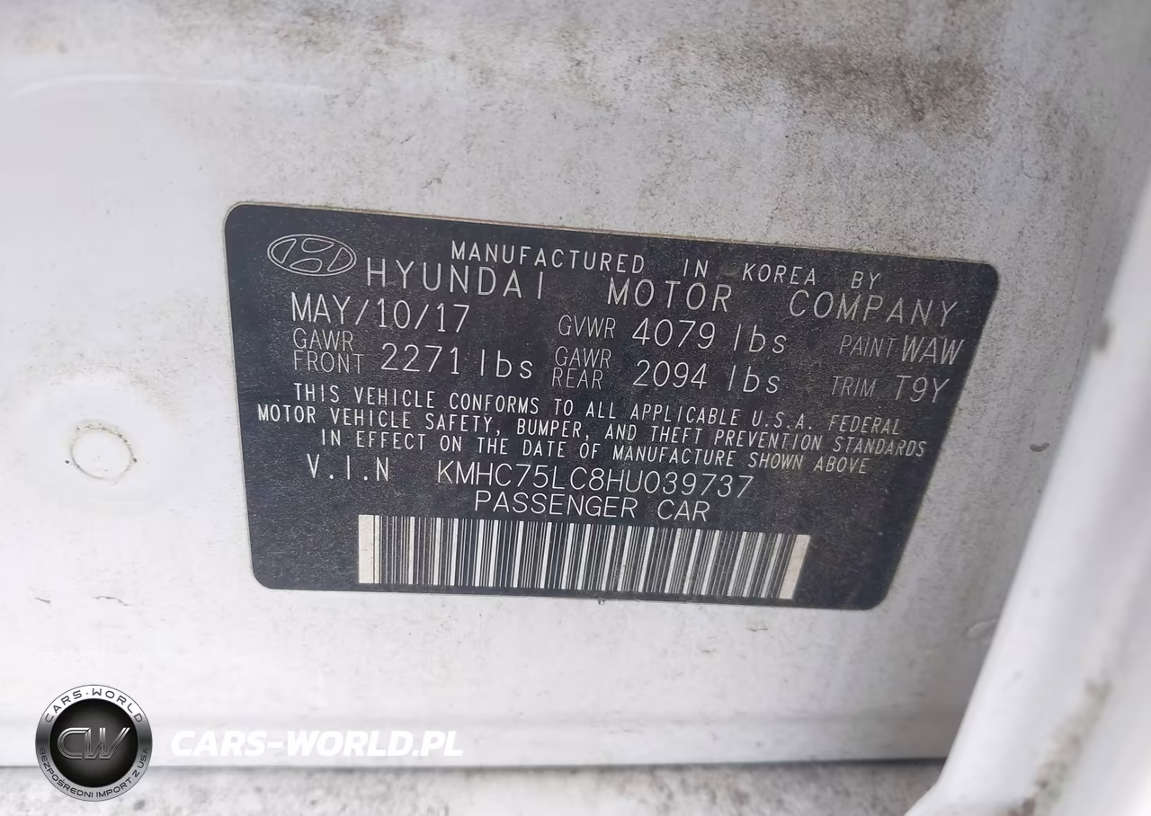 2017 Hyundai Ioniq Hybrid Sel VIN:KMHC75LC8HU039737 - 9