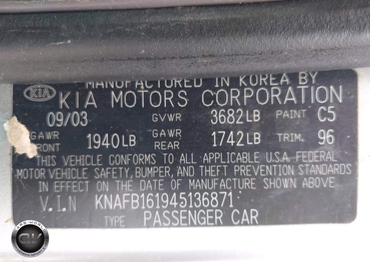 2004 Kia Spectra Gs-Gsx VIN:KNAFB161945136871 - 9