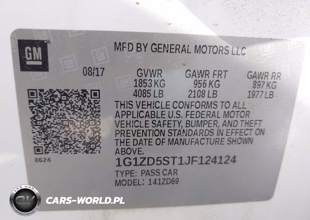 2018 Chevrolet Malibu Lt VIN:1G1ZD5ST1JF124124 - 9