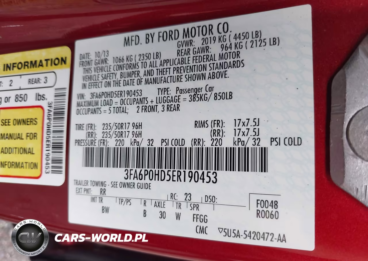 2014 Ford Fusion Se VIN:3FA6P0HD5ER190453 - 9