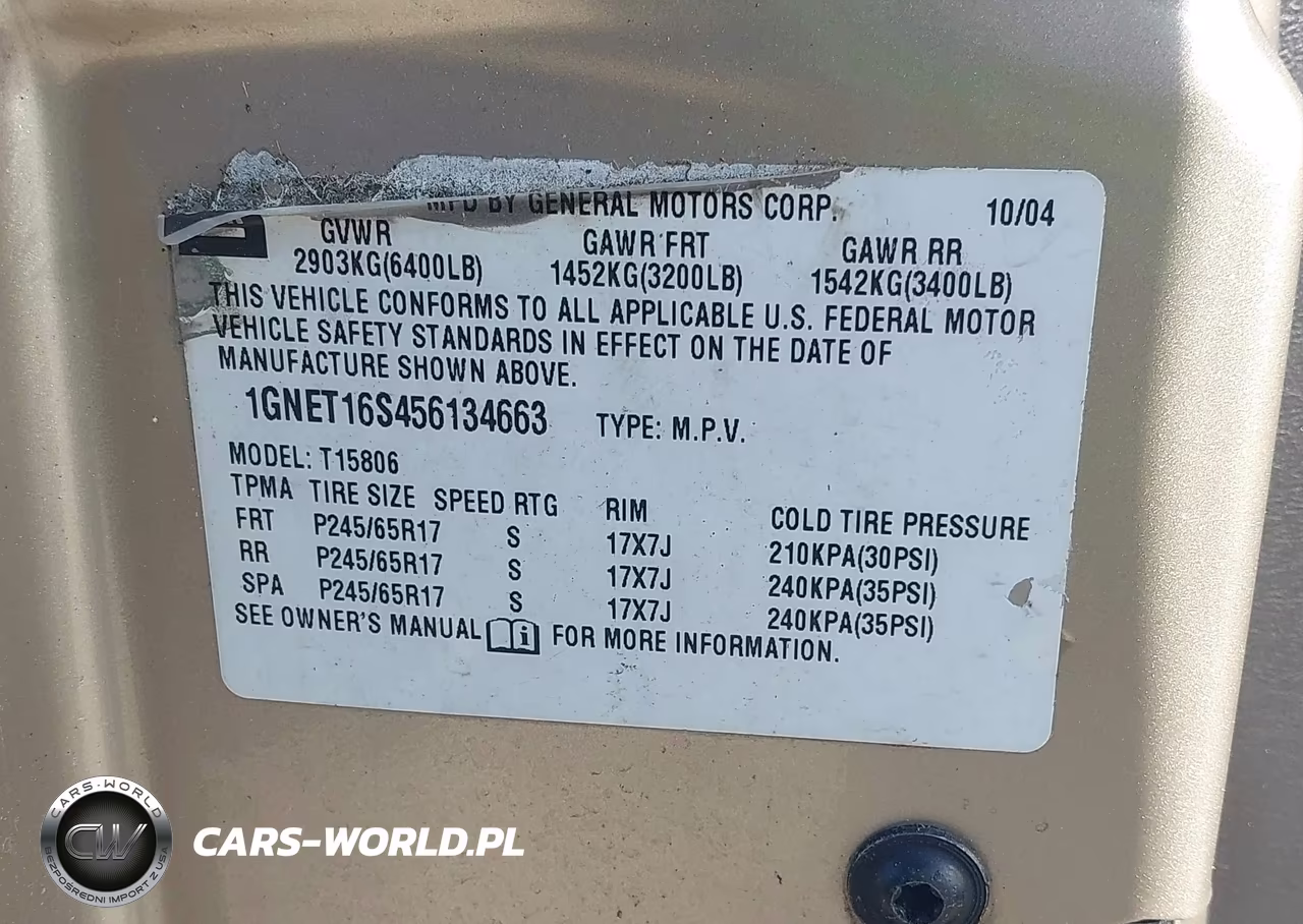 2005 Chevrolet Trailblazer Ext Lt VIN:1GNET16S456134663 - 9