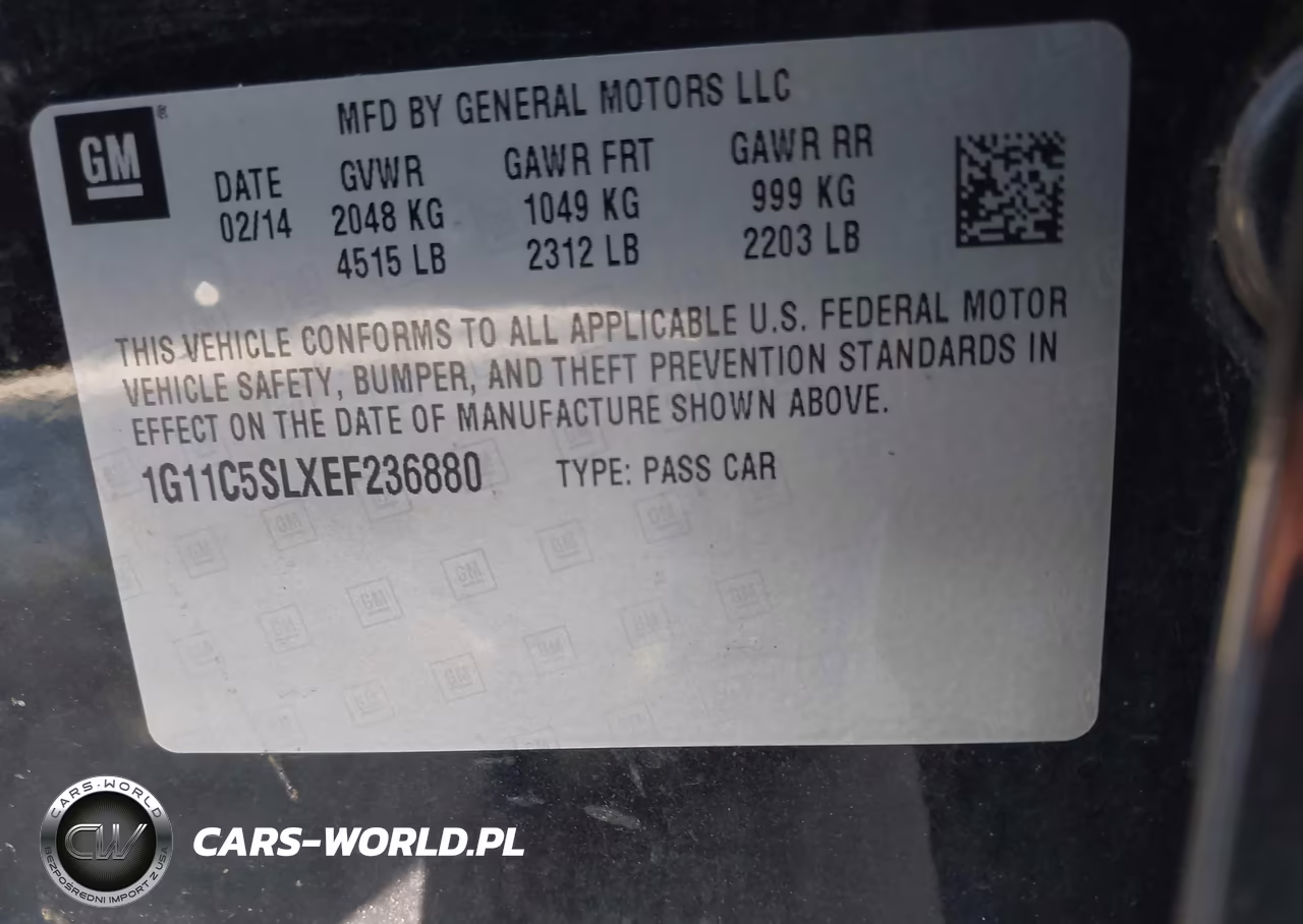 2014 Chevrolet Malibu 1Lt VIN:1G11C5SLXEF236880 - 9