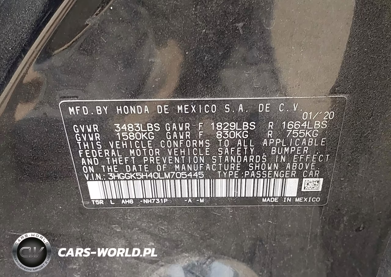 2020 Honda Fit Lx VIN:3HGGK5H40LM705445 - 9