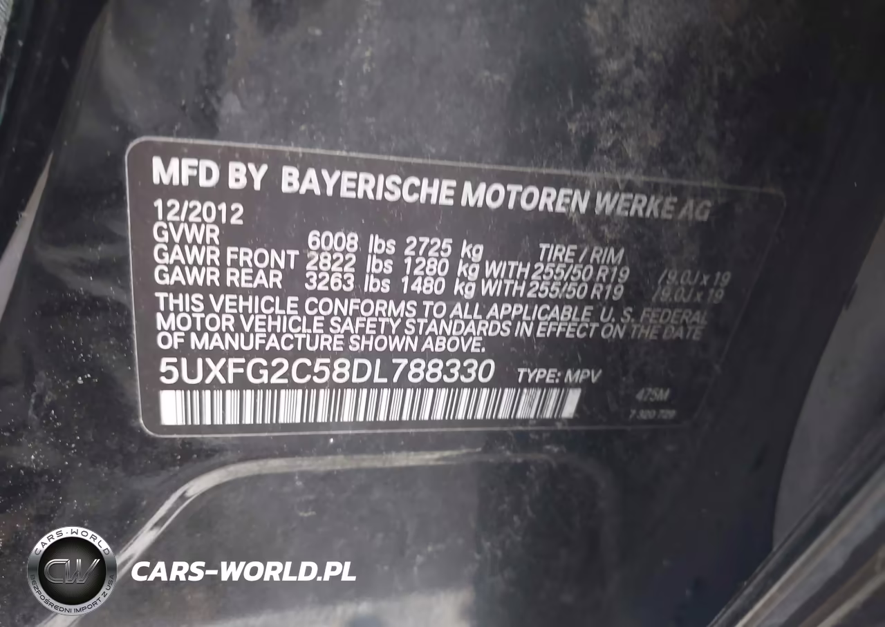 2013 BMW X6 xDrive35I VIN:5UXFG2C58DL788330 - 9