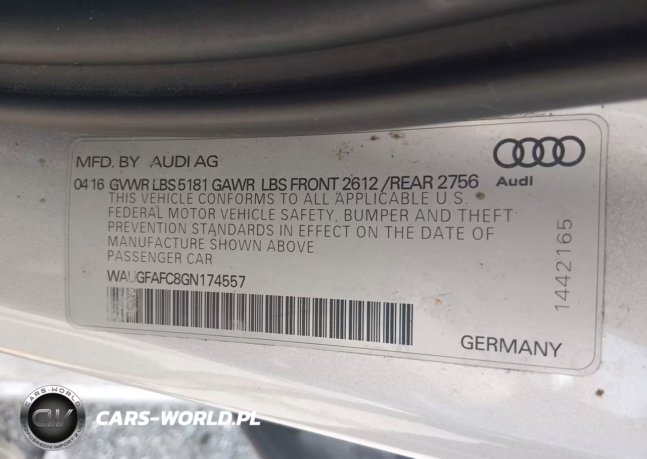 2016 Audi A6 2.0T Premium Plus VIN:WAUGFAFC8GN174557 - 9